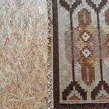 Scandinavian hand woven rolakan rug by Ingegerd Silow, Sweden