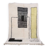 Handmade wool Berber rug 250x150 cm