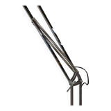 Lampe sur pied en chrome de style industriel