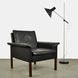 Leather armchair by hans olsen, denmark 1960s