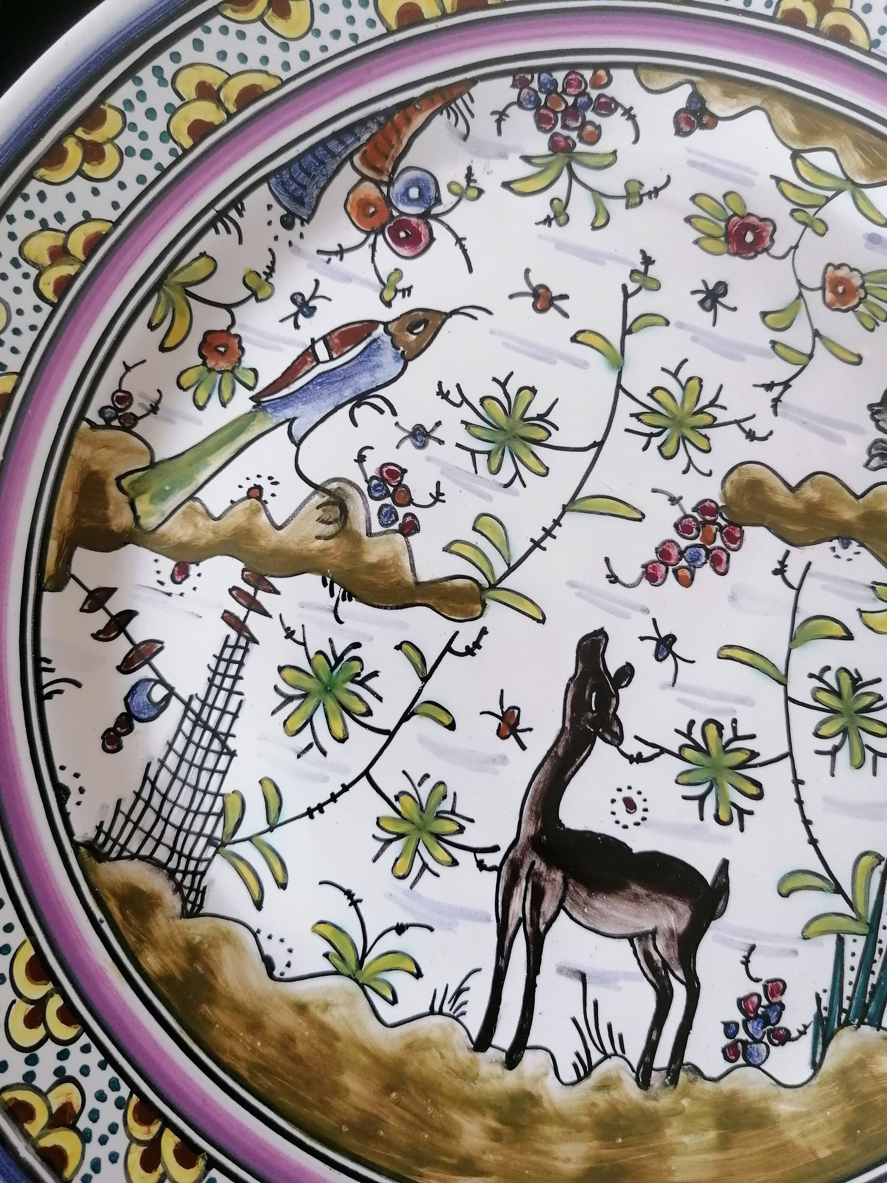 Two Coimbra Conimbriga earthenware plates.