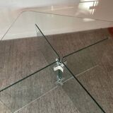 Vintage Ikea glass coffee table