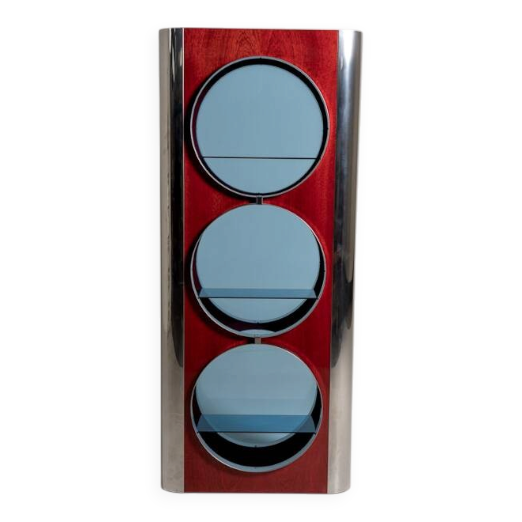 Italian display cabinet attributed to Willy Rizzo, 1970s