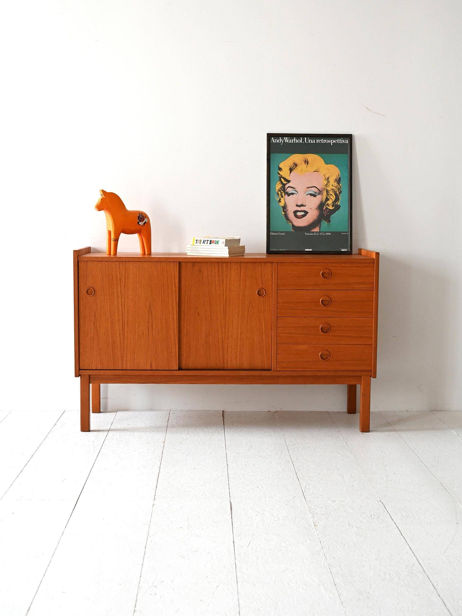 1950s/60s Scandinavian Teak Sideboard Cabinet
