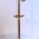 Retro night valet in brass and wood in Neoclassical style