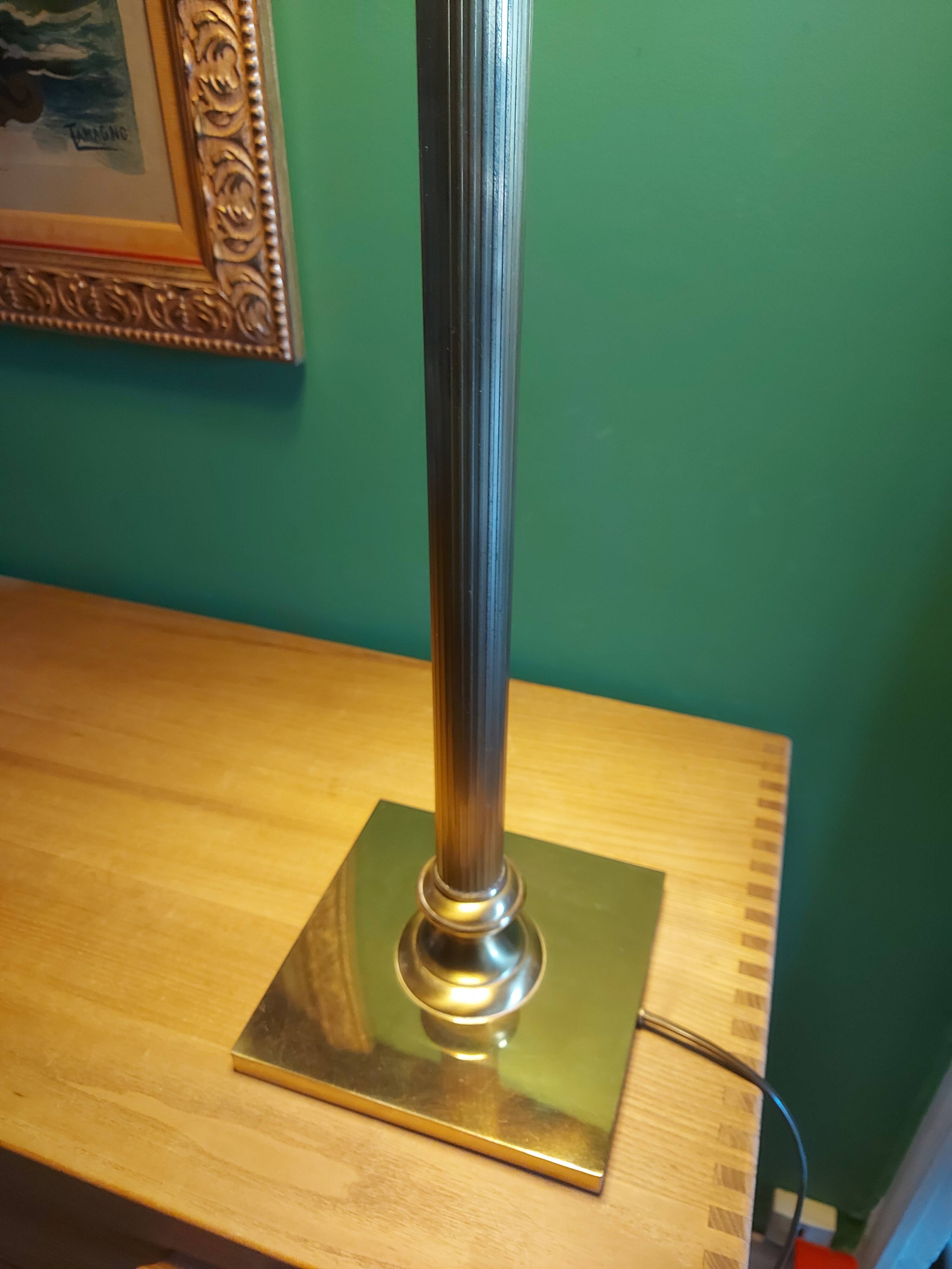 Large golden brass lamp neo classic style