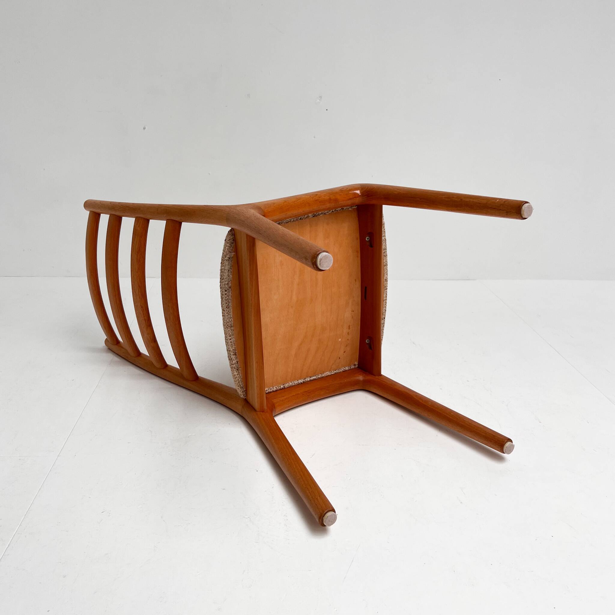 Set of Danish spindle chairs by JK Mobler, 1970s