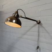 Early Rademacher wall lamp with large enamel shade