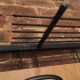 Wall coat holder in metal and wood 1960