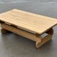 Table basse brutaliste, années 70