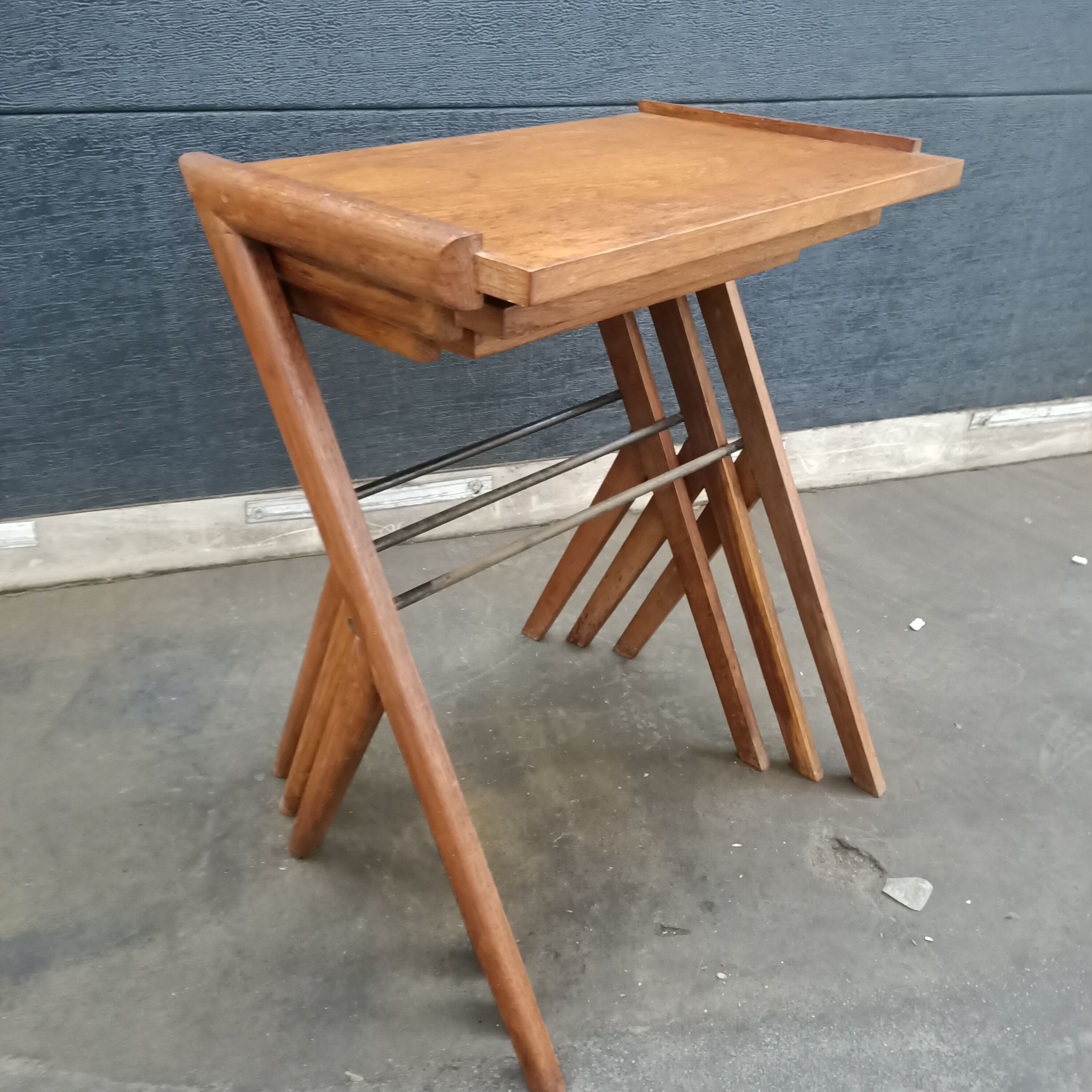 Tables Gigognes en Noyer by Bengt Ruda, Sweden, 1950s, Set of 3