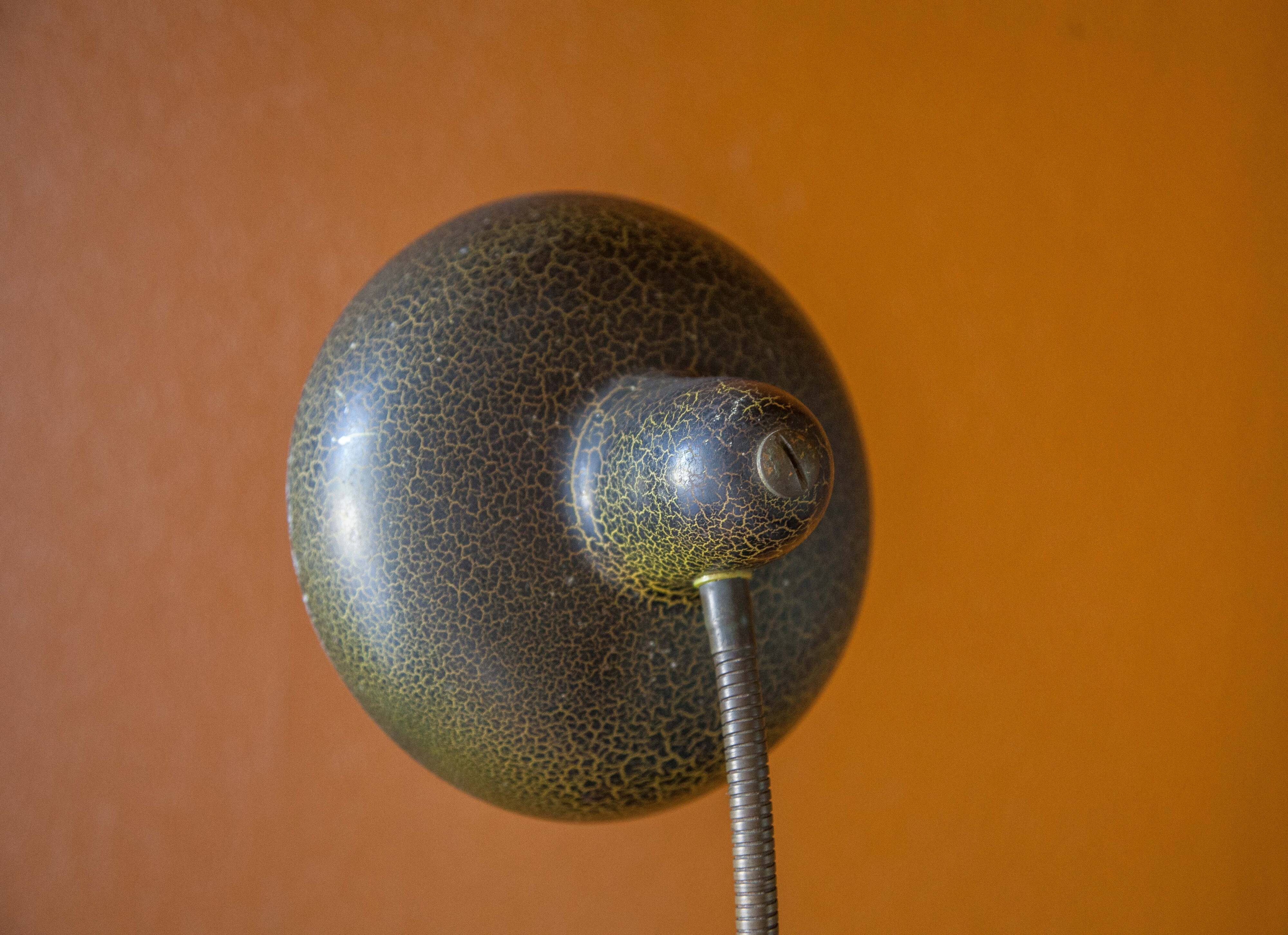 Vintage lamp, table lamp, desk lamp, bedside lamp, articulated lamp, metal cracked effect