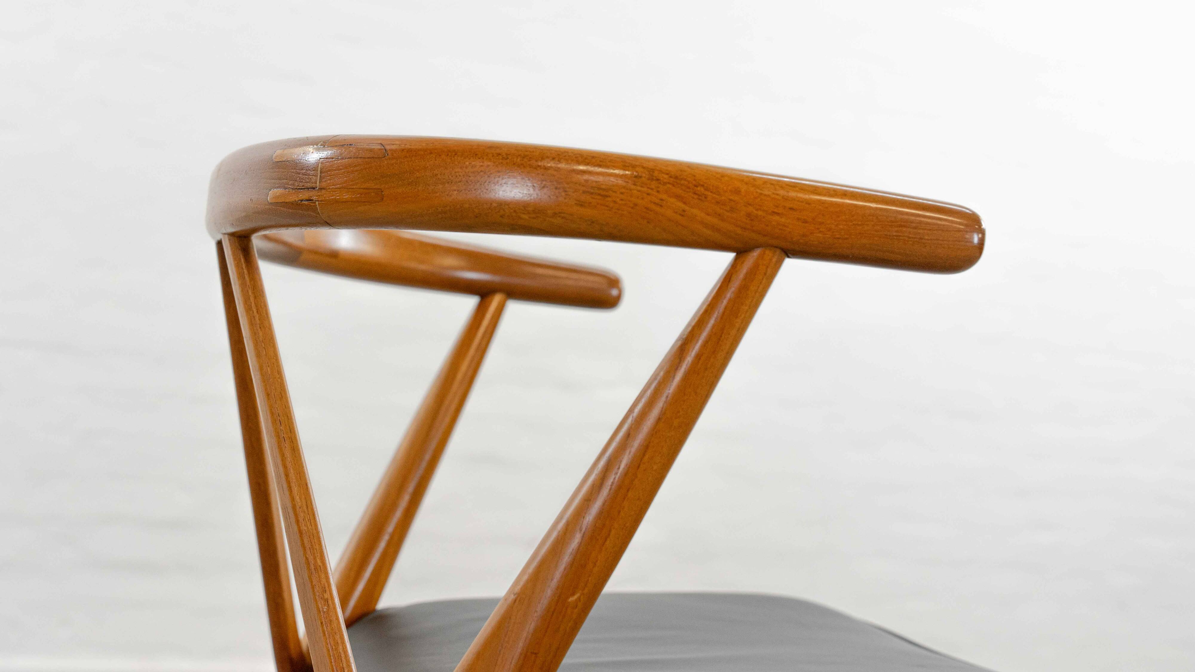 Fauteuil modèle 255 de Henning Kjaernulf pour Bruno Hansen