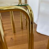 Golden metal tables