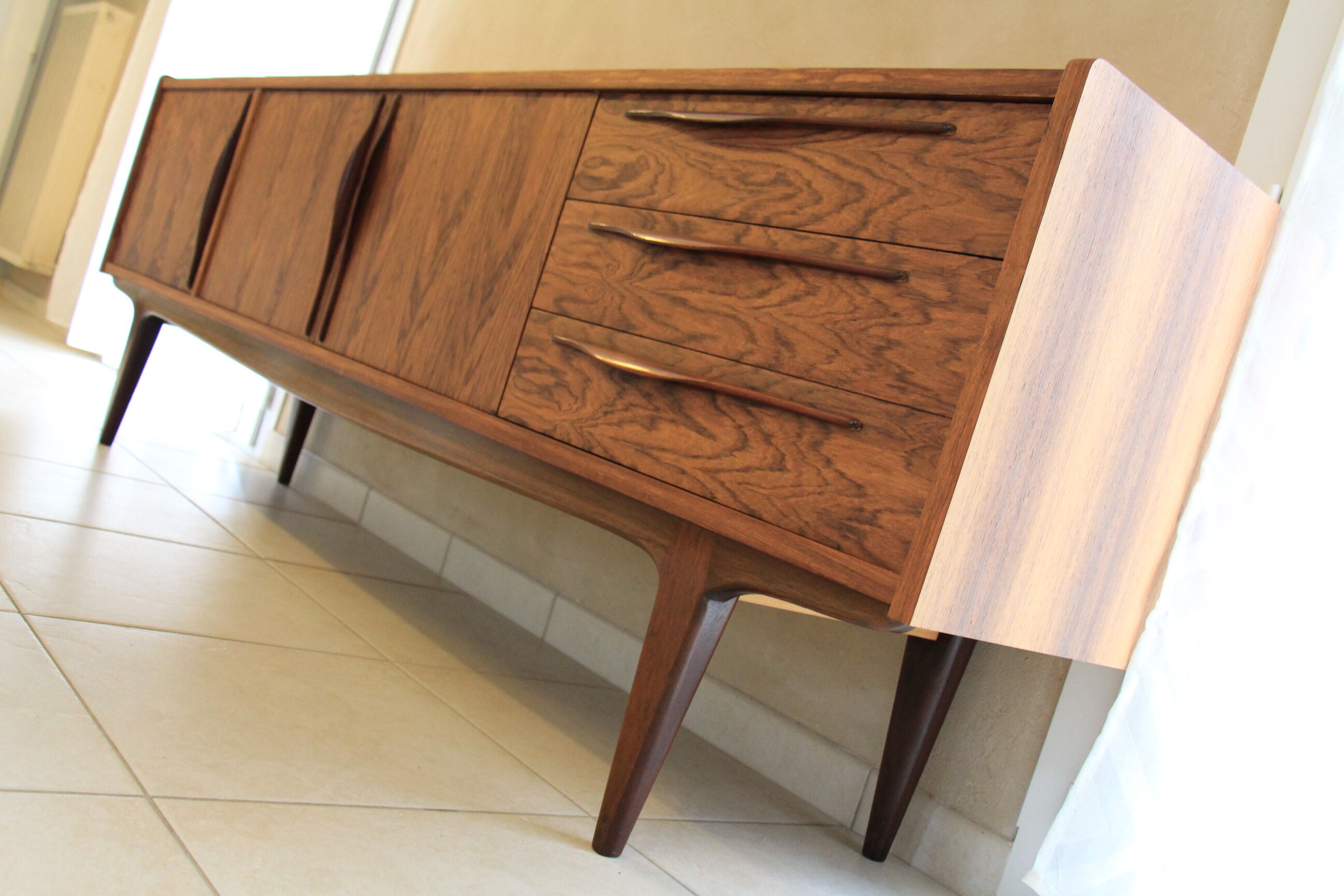 Enfilade design scandinave en palissandre de Rio