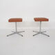 Set of two mid-century swivel stools, The Netherlands