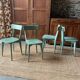 Lot de 4 chaises bistrot vertes