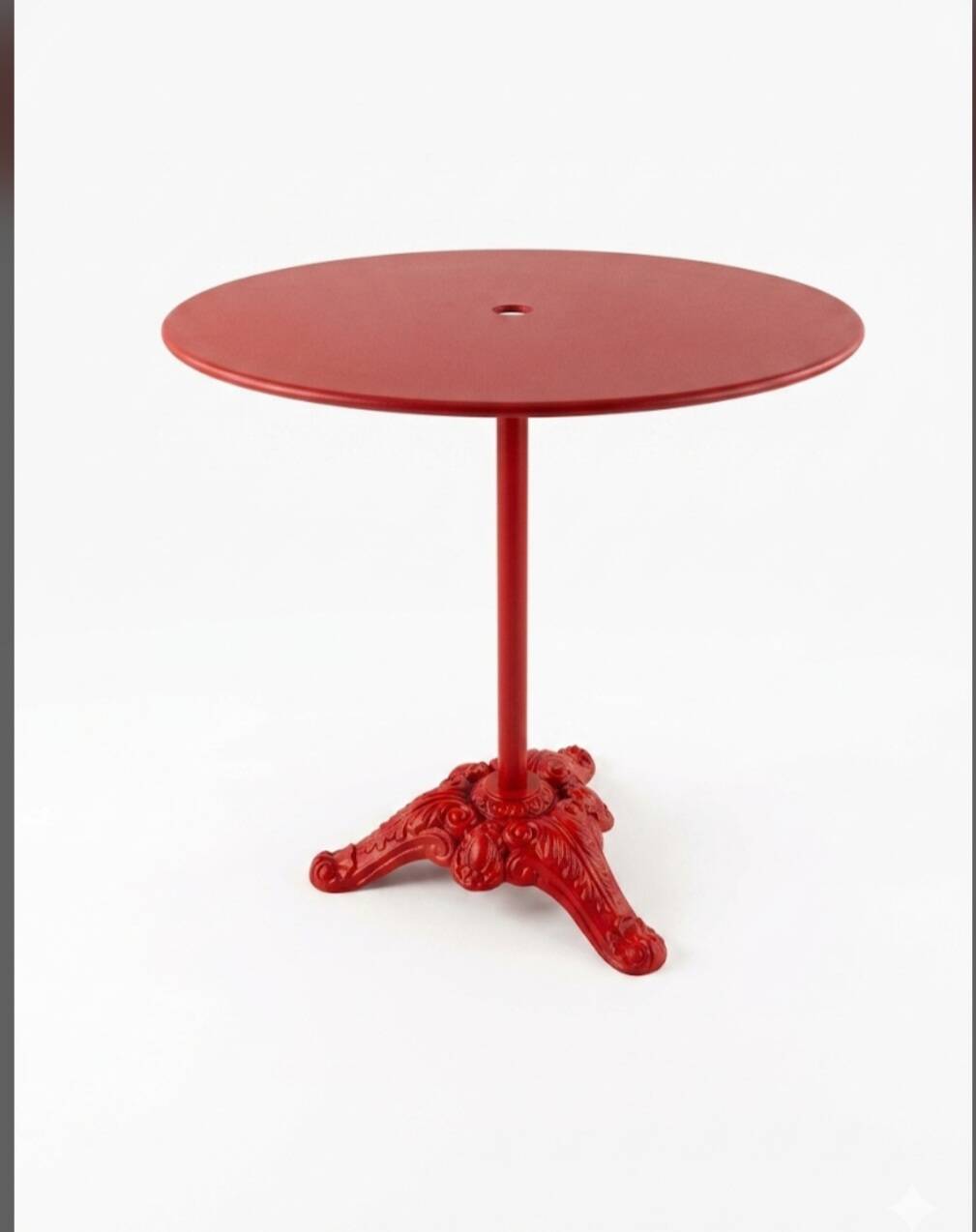 Table guéridon de bistrot en fonte et fer du XXe
