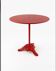 Bistro guéridon table in cast iron and steel from the 20th century.