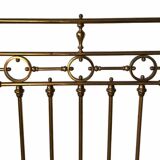 Early 20th century brass bed