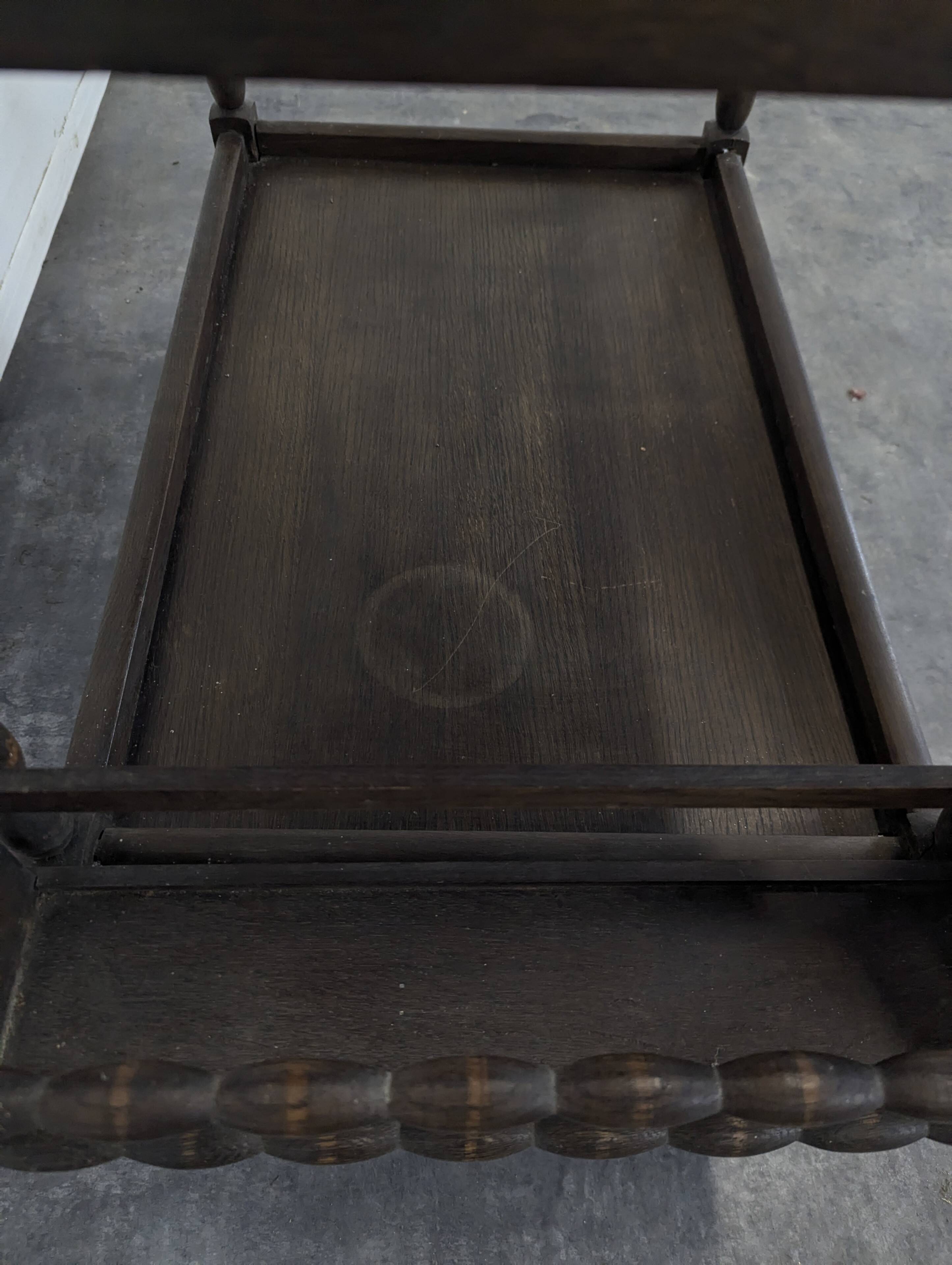 Brutalist oak sideboard