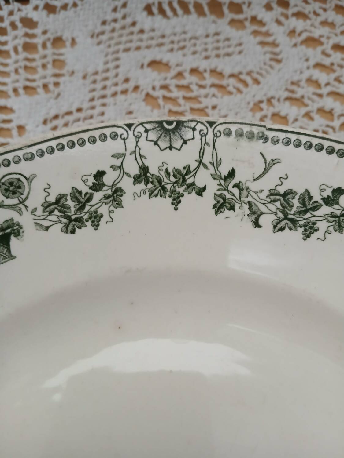 Antique ironstone dish