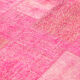 Handwoven oriental vintage 203 cm x 300 cm pink patchwork carpet