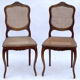 Paire de chaises cannée