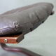Mid century leather armchair and foot stool by Erda & Nordahl Solheim, Norway 1970's