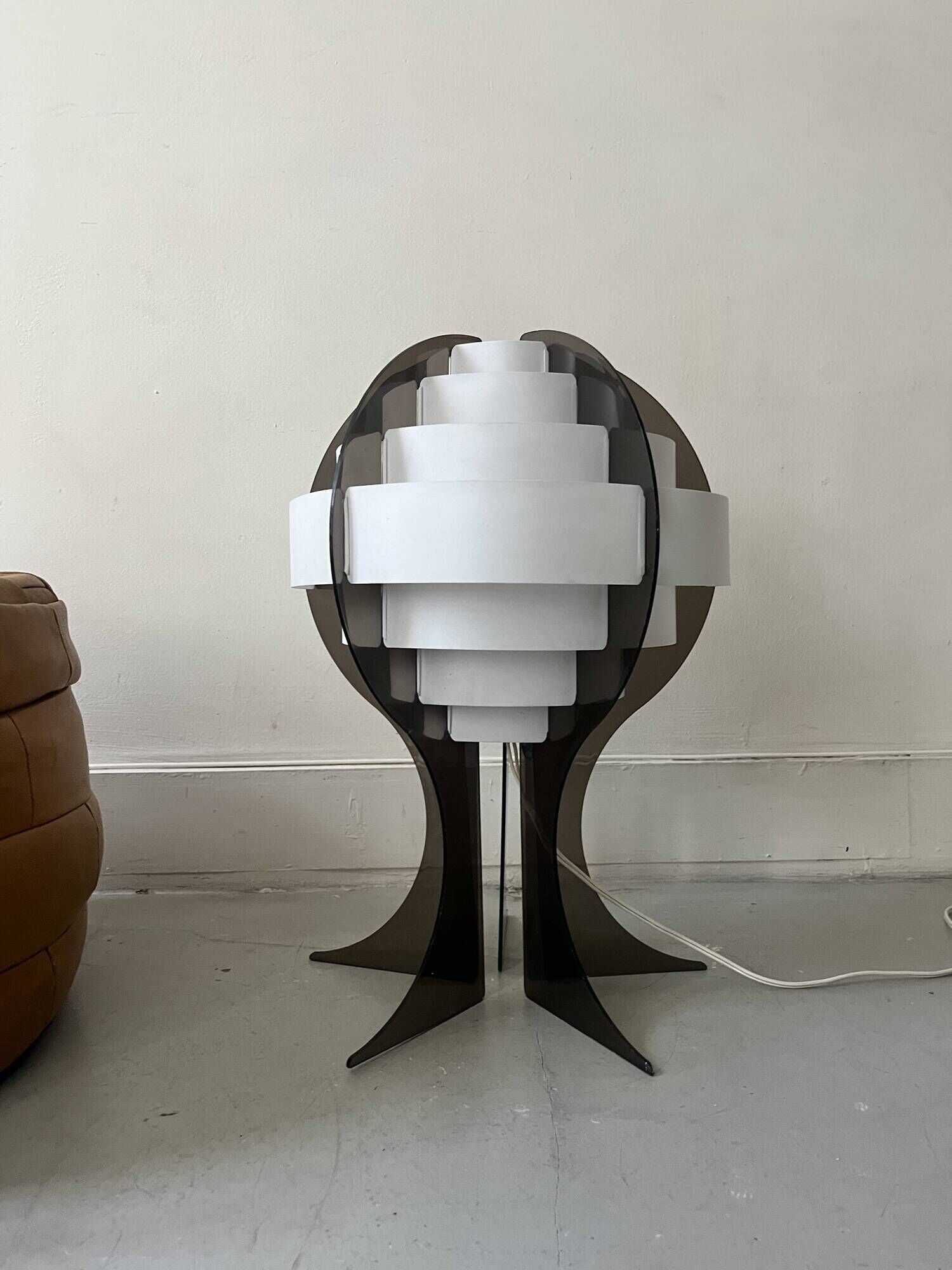 Space age design lamp in plexiglass by Flemming Brylle and Preben Jacobsen, Denmark 1960s