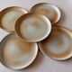 5 Montgolfier stoneware dessert plates