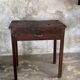 Antique Indonesian teak workbench with one drawer H82.5 L76x49.
