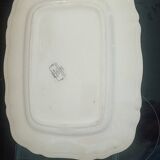 Plat de service. Faïencerie Digoin Sarreguemines. Motif Alsacien.