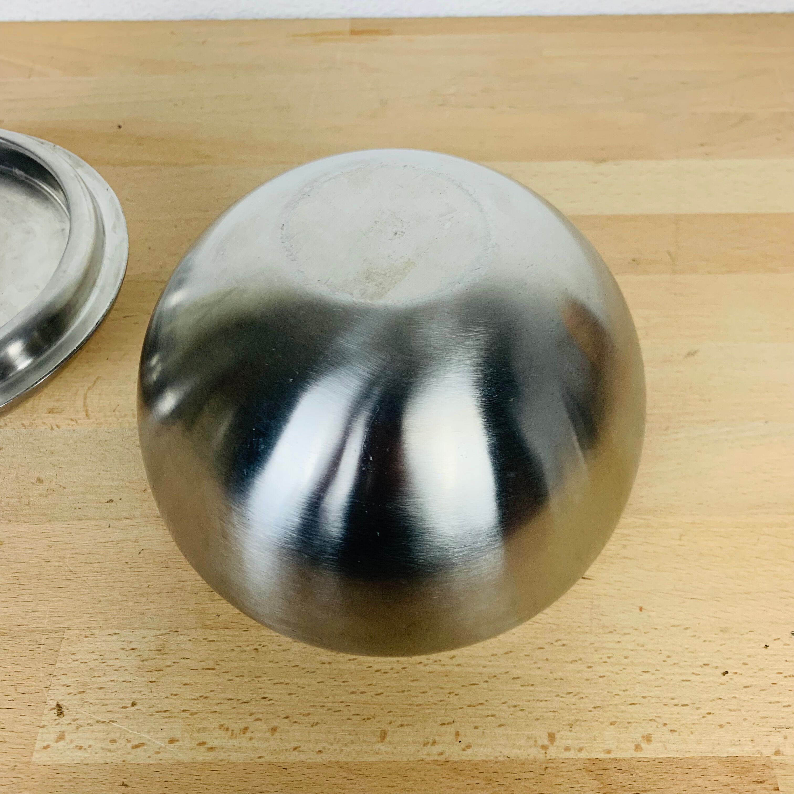 Ice bucket ball bowling stainless steel 70's