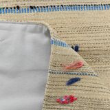 5x8 Cream & Beige Vintage Kilim Rug, 151x230Cm