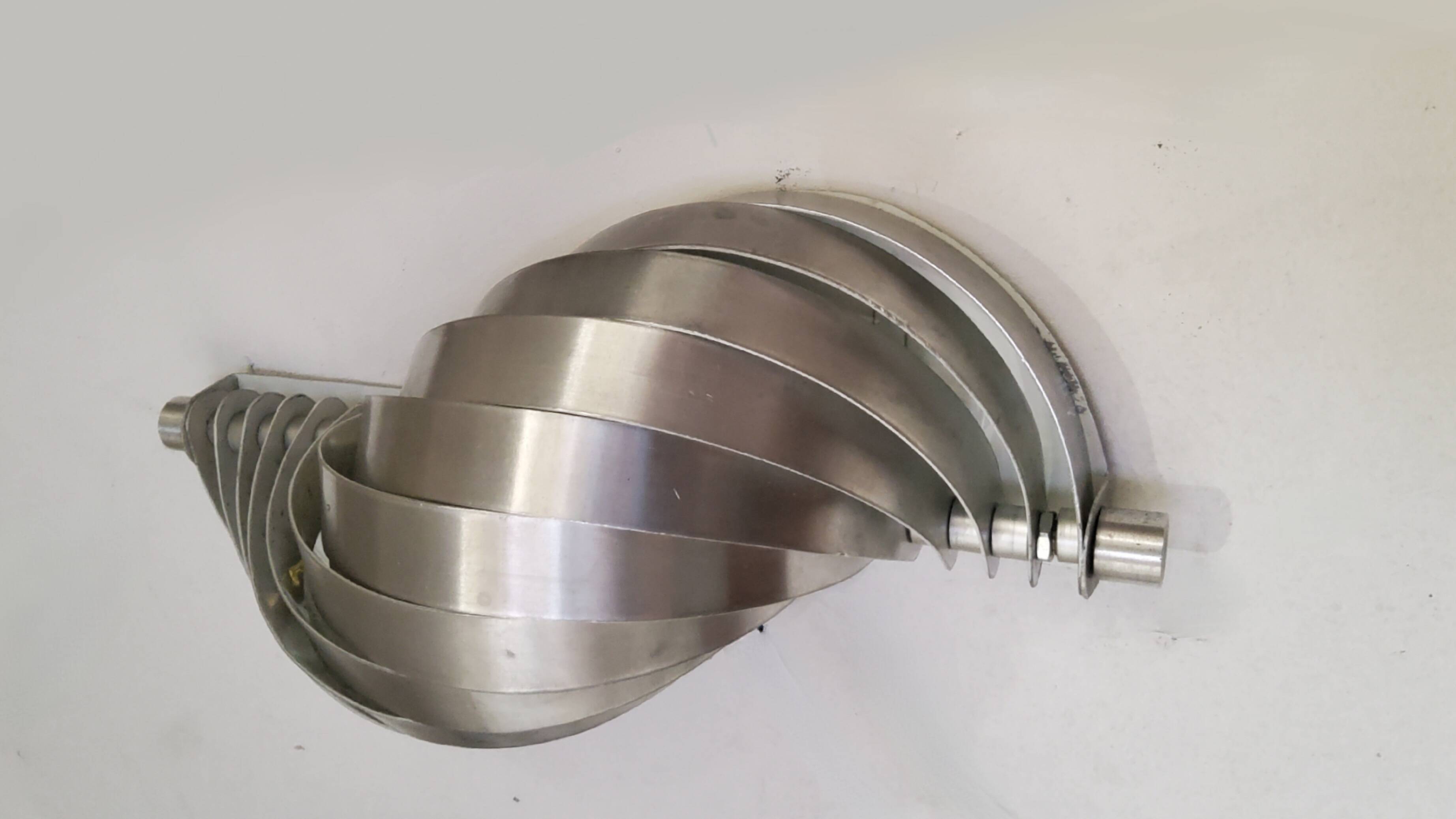 Pair of spiral wall lights 1970