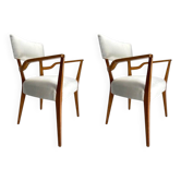 Mid-Century Organic Armchairs, Italy, 1950s, Set of 2