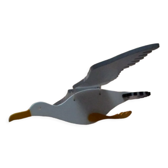 Mobile wooden seagull - 62 cm