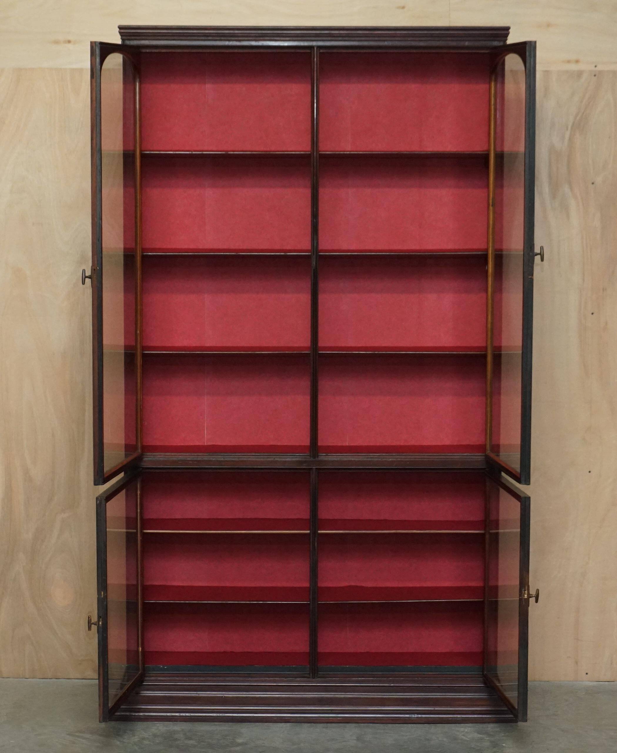 Large display cabinet in Victorian apothecary style.