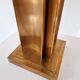 Vintage geometric brass lamp foot, Italy circa 1970