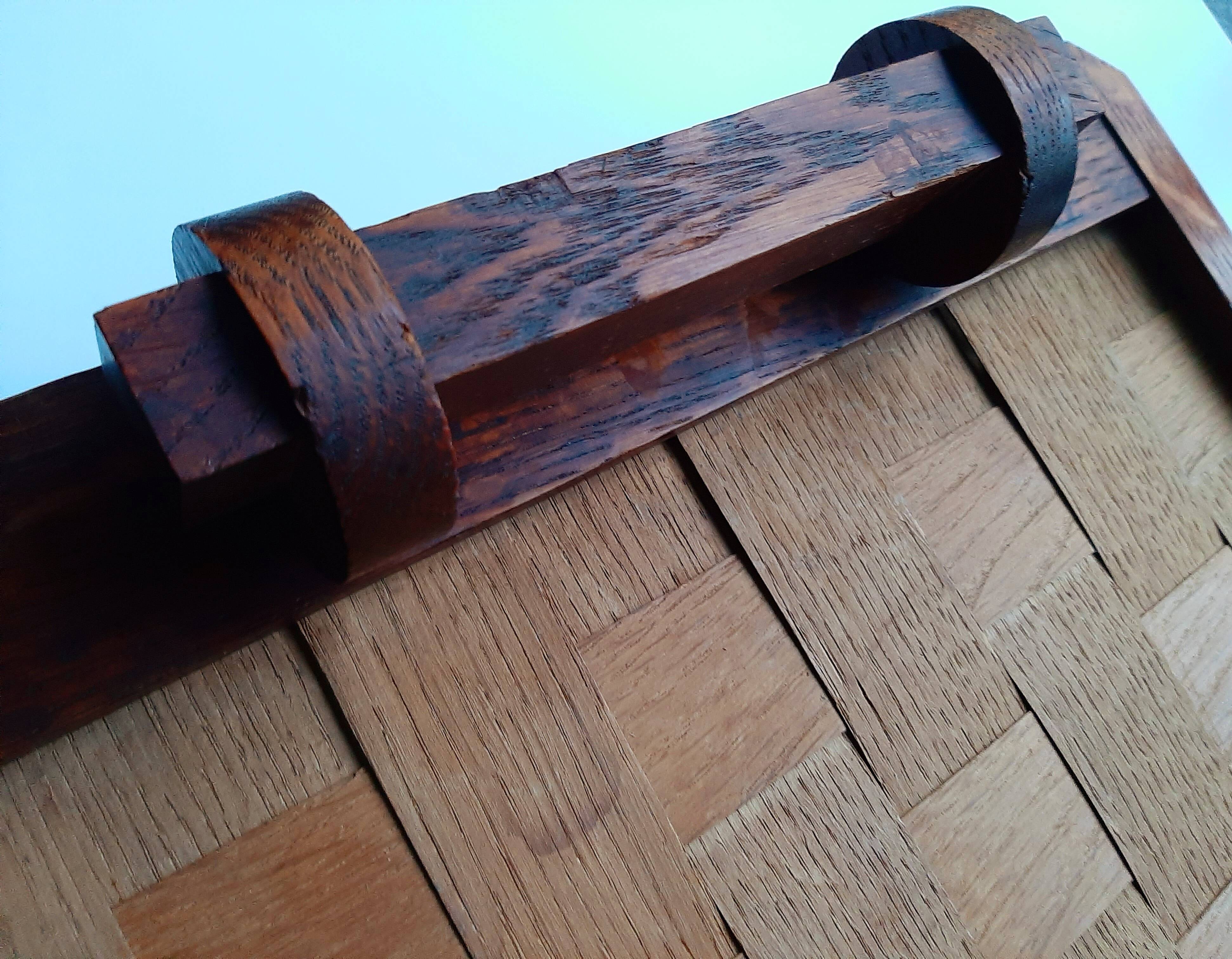 Brutalist wooden tray