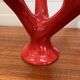 Set of two vintage “Alberello” coral vases