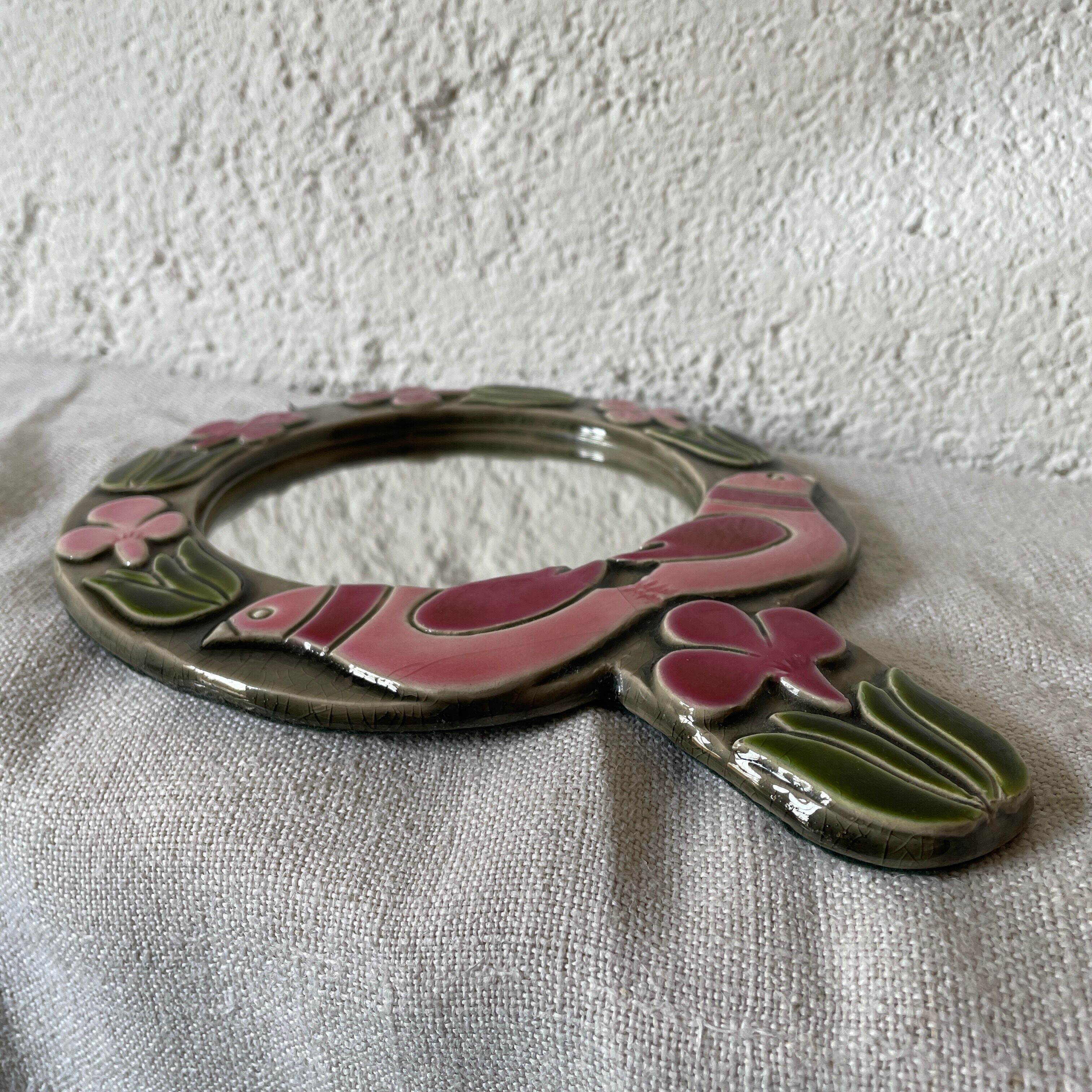 Mithé espelt ceramic mirror 1960