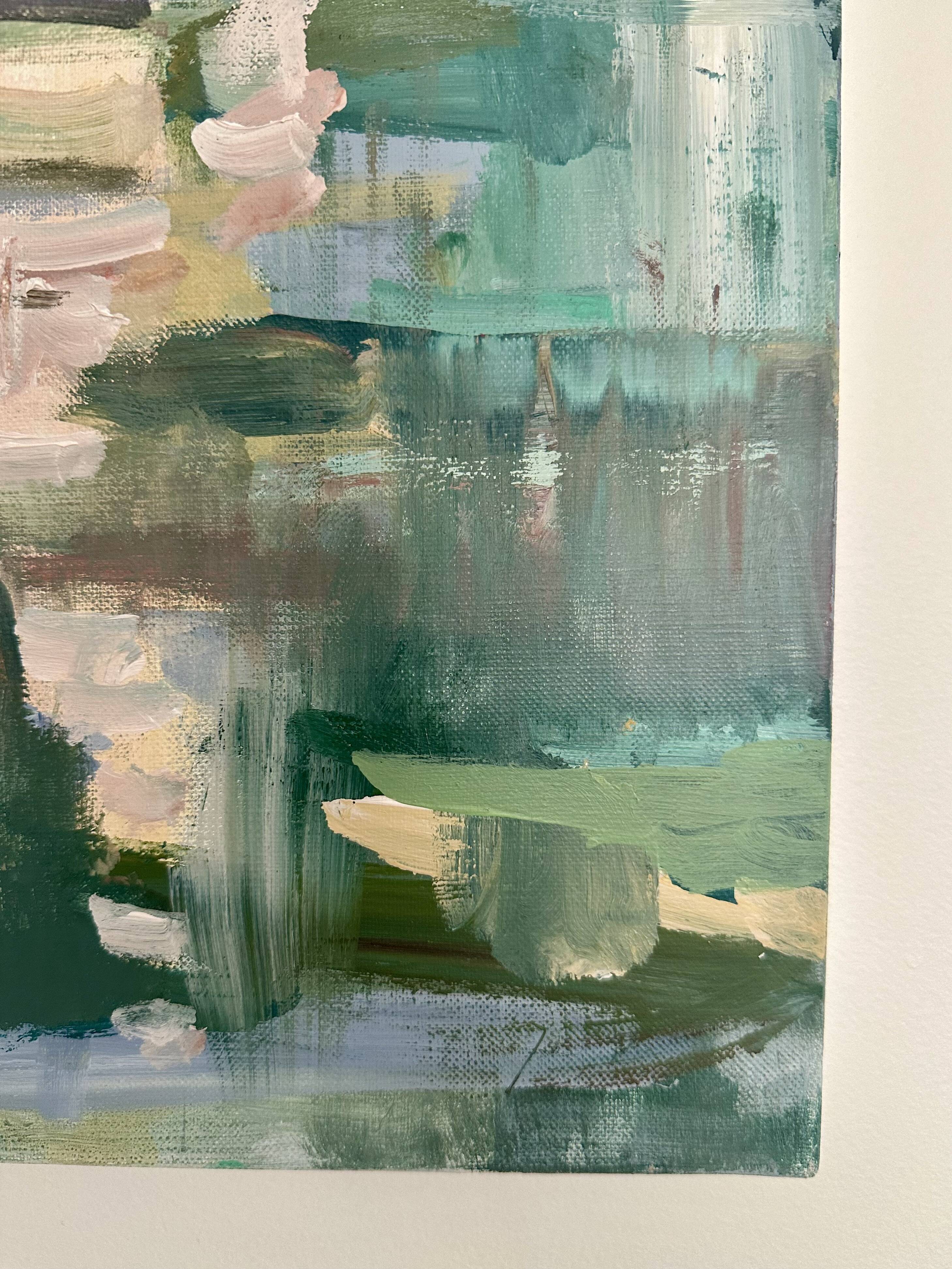 Oil on canvas sailboats