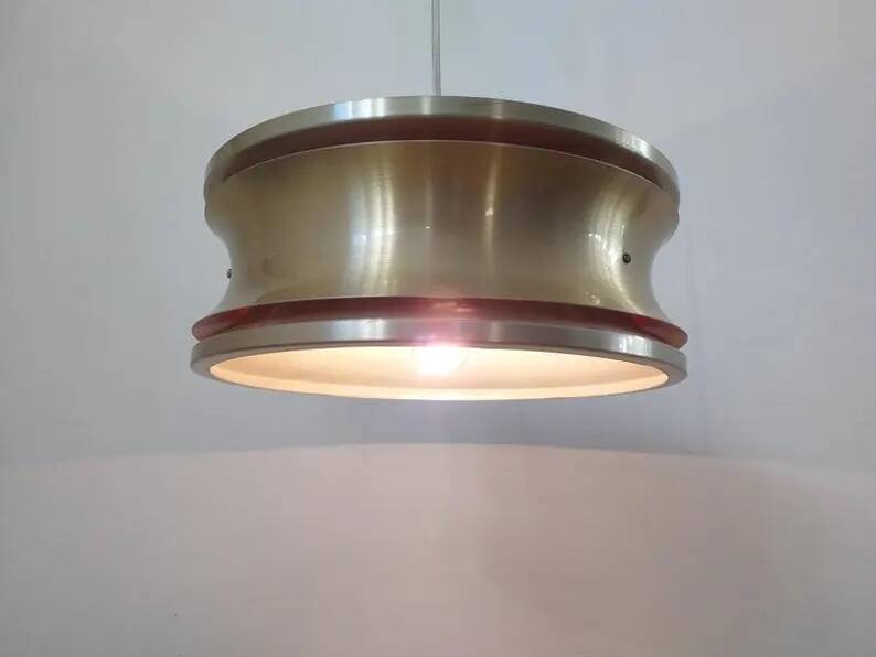 Midcentury pendant in Style of Jo Hammerborg, Denmark, 1970s