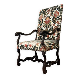 Fauteuil en noyer d’époque louis xiii du xvii eme siècle