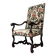 Walnut armchair Louis XIII of the seventeenth century
