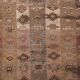 Vintage Turkish Hand-Knotted Wool Cotton Brown Runner 94x203