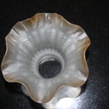 Two-coloured glass tulip