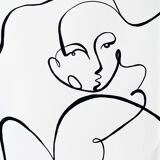 "Figure divine" - Fait main à l'acrylique noir en édition limitée par Atelier Agapé